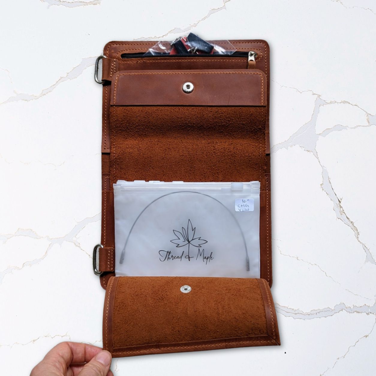 Cables Organizer Page | AVAILABLE FOR SPECIAL ORDER Whiskey | Needle Binder Page