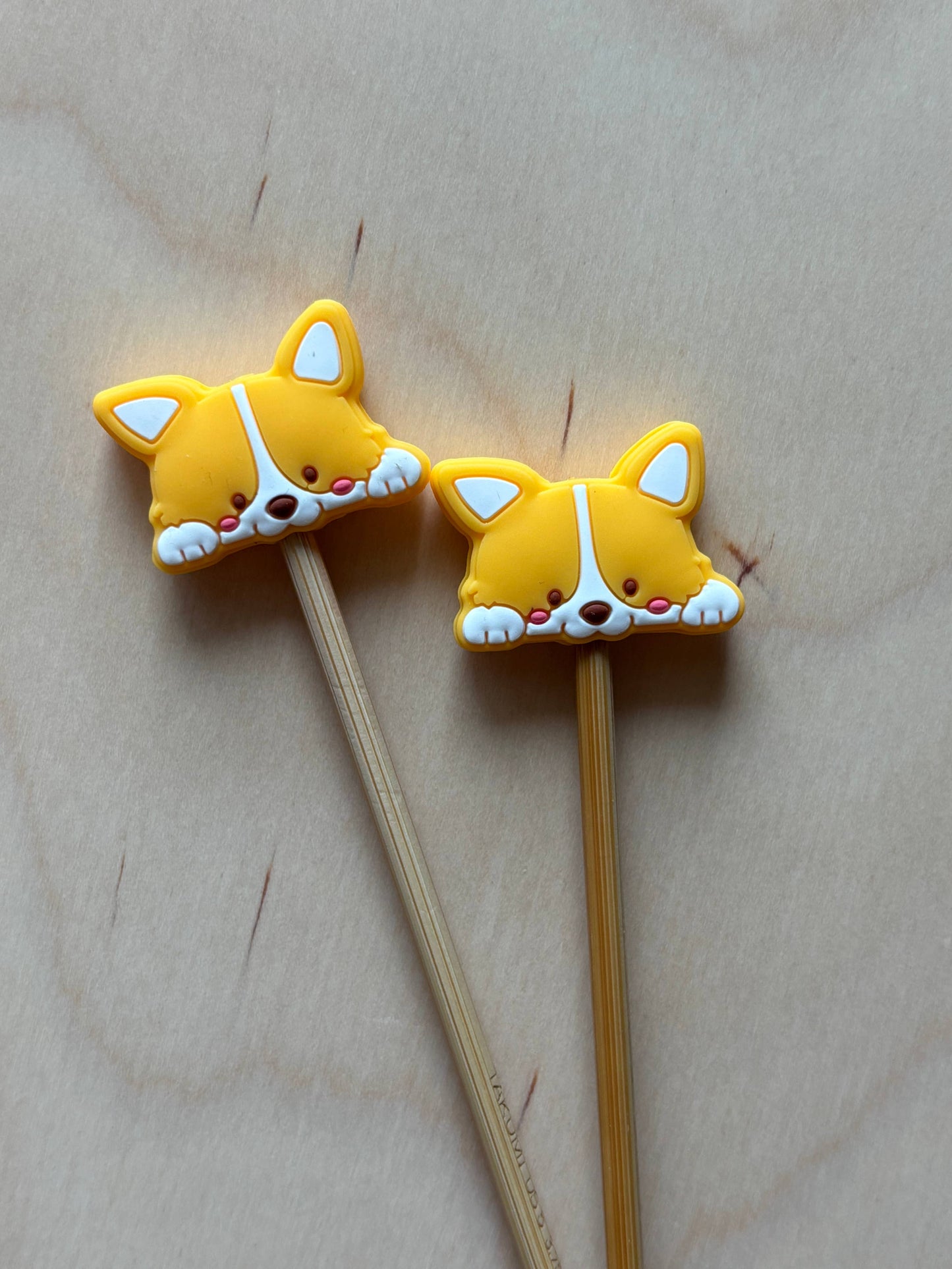 Playing Corgis Needle Stoppers | Needle Stoppers