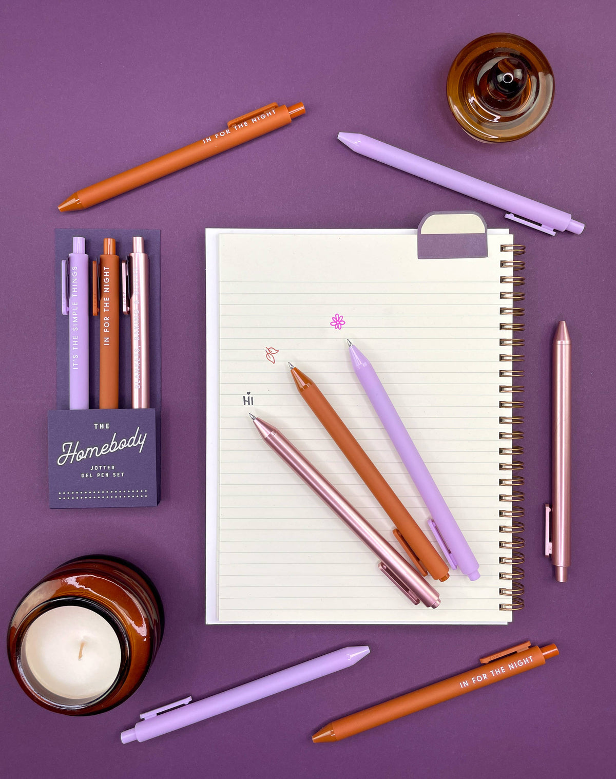 Homebody Jotter Gel Pen : Set of 3 | Markers and Pens