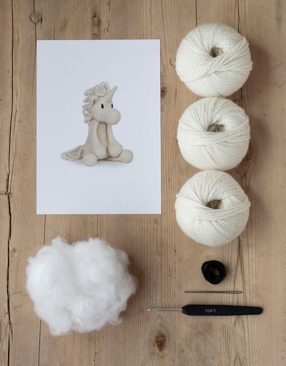  Chablis the Unicorn | Crochet Kit by TOFT sold by Lift Bridge Yarns