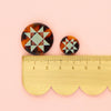 Quilt Star Buttons | 1in | 6ct
