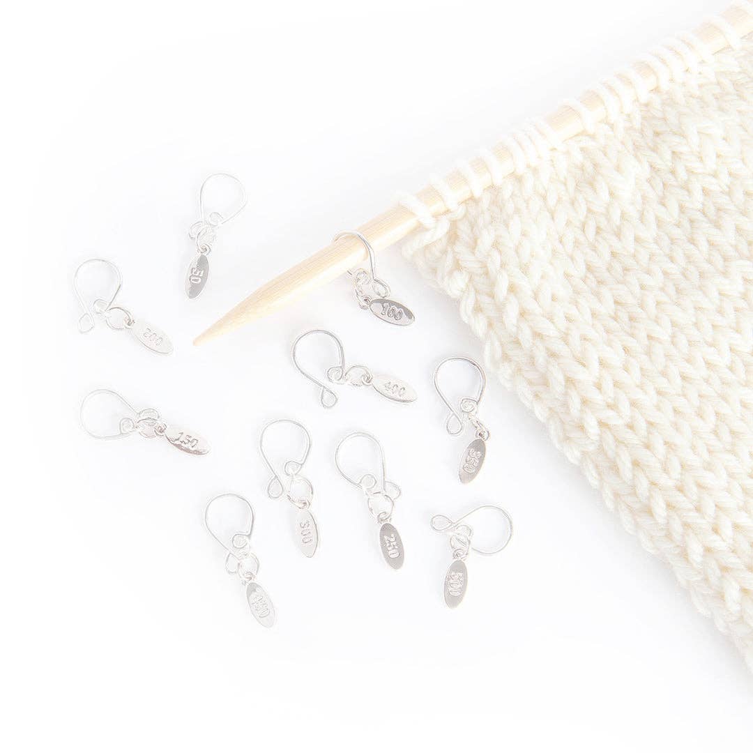 Cast On Counting Stitch Markers | Count by 50s Base Set | Notions - Stitch Markers