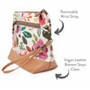 Mini Trini Bag | Small Zippered Sock Project Bag | Spring Floral