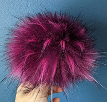  Handmade Faux Fur Pom Pom | Pink Raspberry