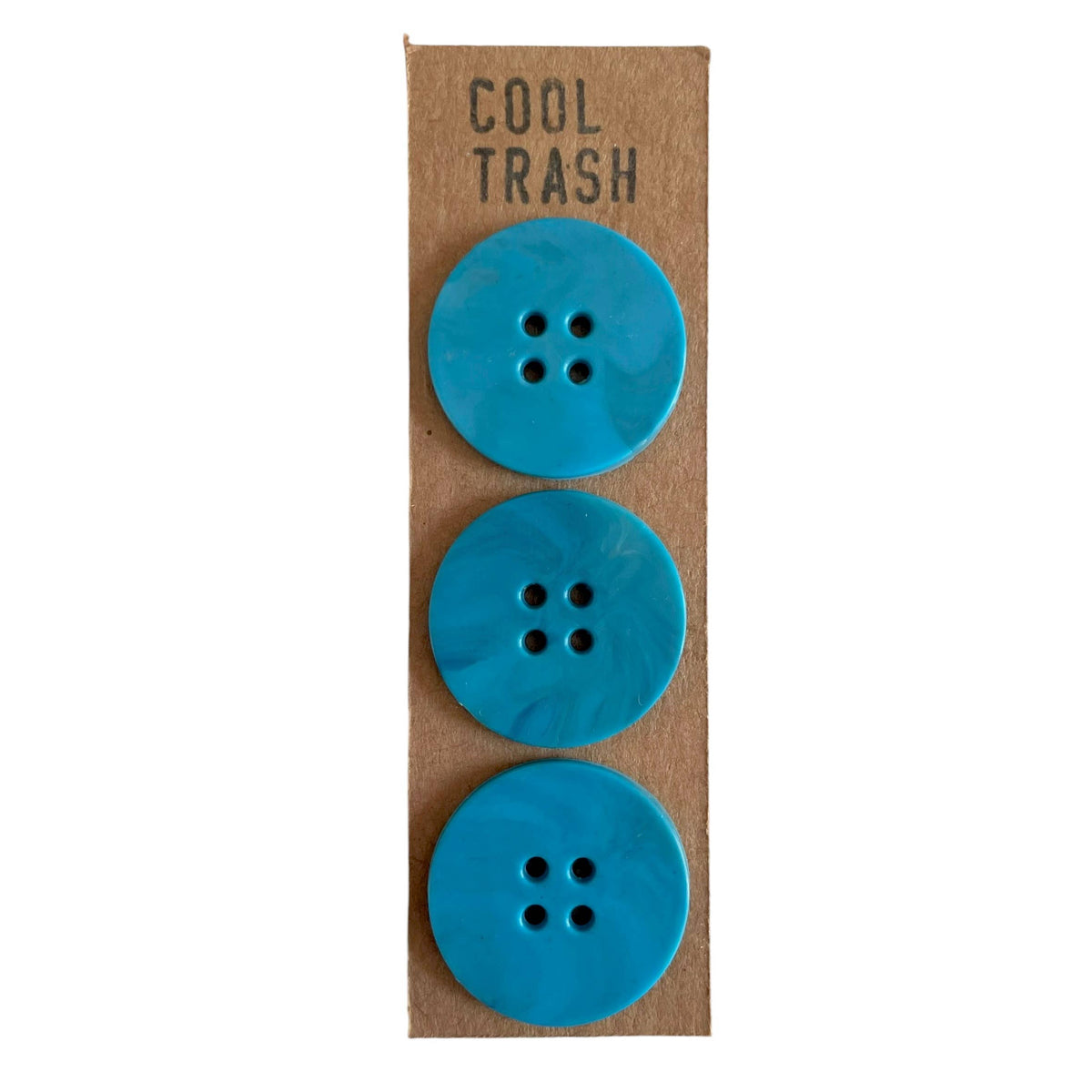 Cerulean Recycled Plastic Big Buttons Set |
