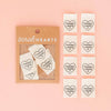 Thanks I Made It Heart Organic Cotton Sew-in Labels | 8ct