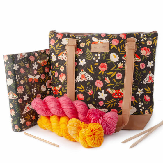 *New* Night Forest Mega Trinity Bag – Large Zippered Knitting Project Bag