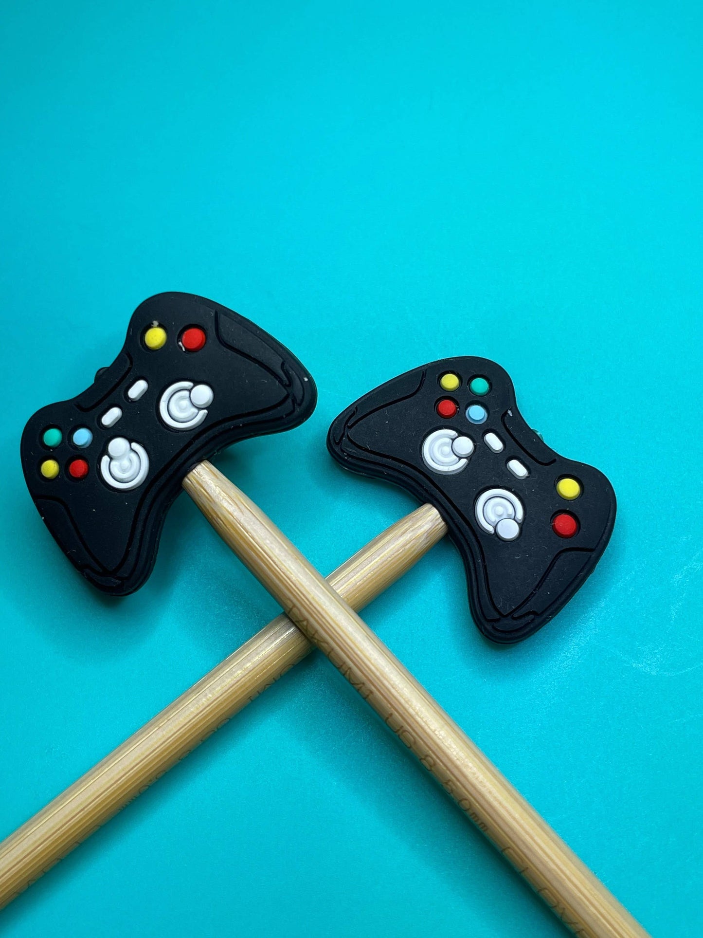 Black Video Game Controller Gamer Silicone Gift | Needle Stoppers