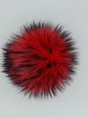 Handmade Faux Fur Pom Pom | Volcano Red