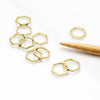  Honeycomb Stitch Markers by Twice Sheared Sheep sold by Lift Bridge Yarns