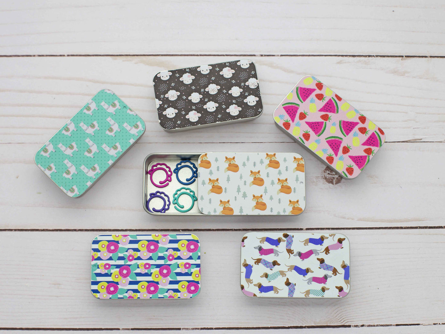 Print Slide Top| Storage Tins | Storage Tin