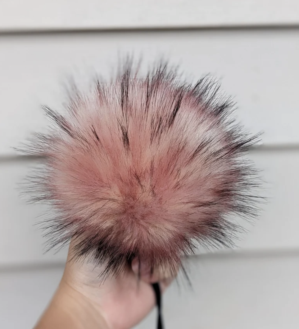 Handmade Faux Fur Pom Pom | Pink Mink | Pom Pom