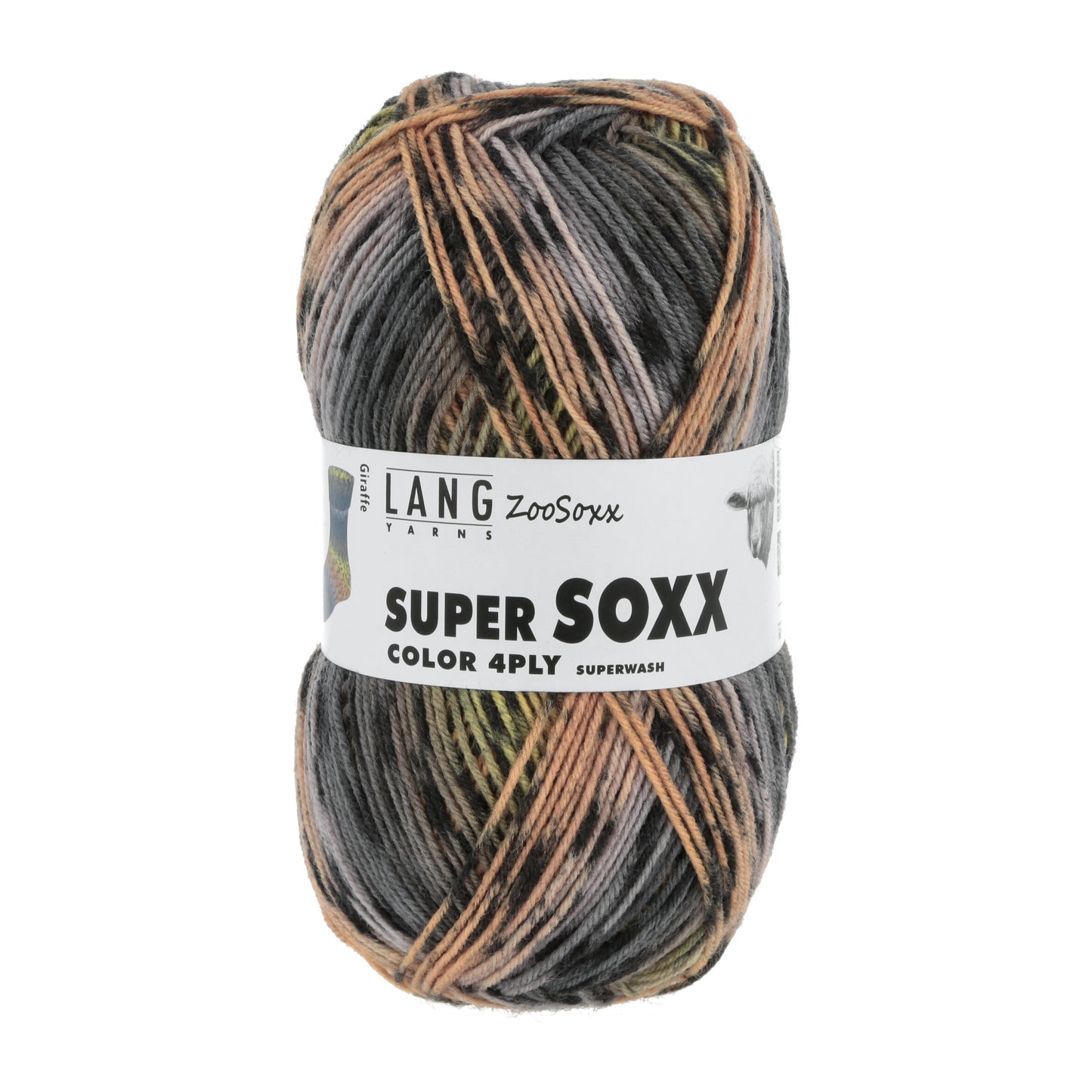Super Soxx Color 4ply Giraffe (428) | ZooSoxx | Yarn - Fingering