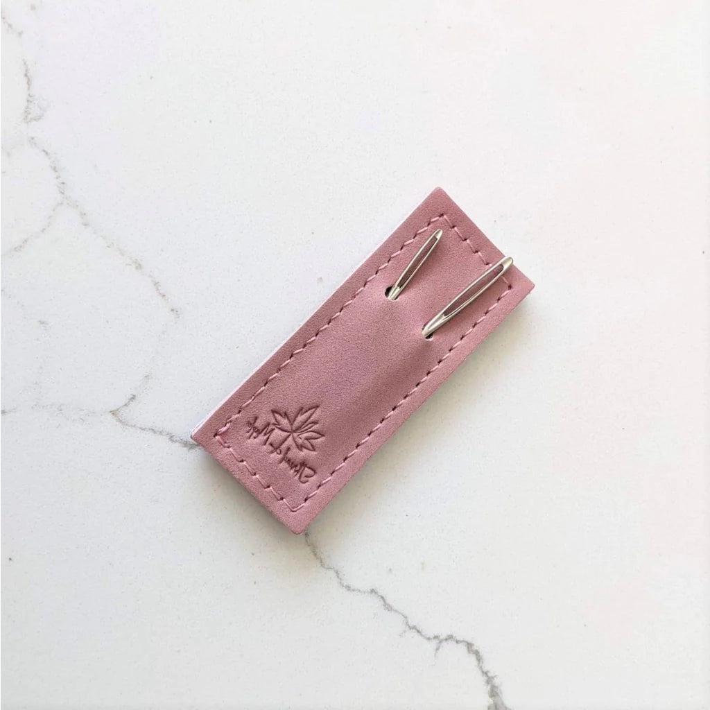 Leather Tapestry Needles Slip | AVAILABLE FOR SPECIAL ORDER Rose | Notions - Needle Case