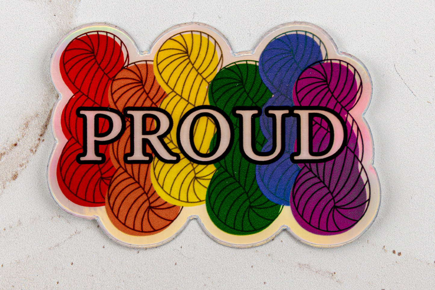 Shiny Pride Sticker Proud | Sticker