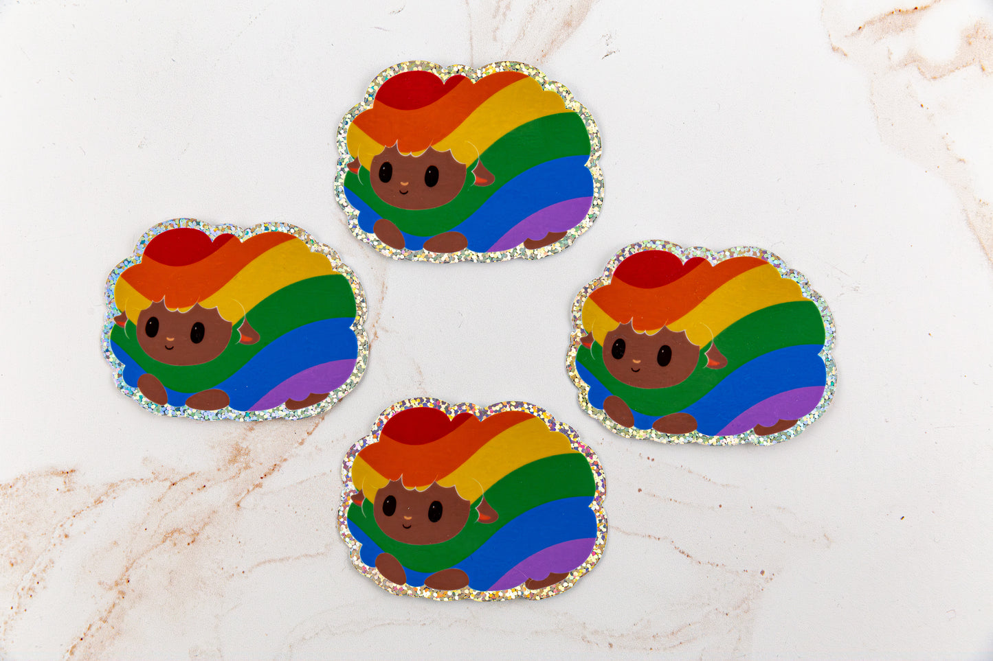 Glitter Pride Sheep Sticker | Sticker