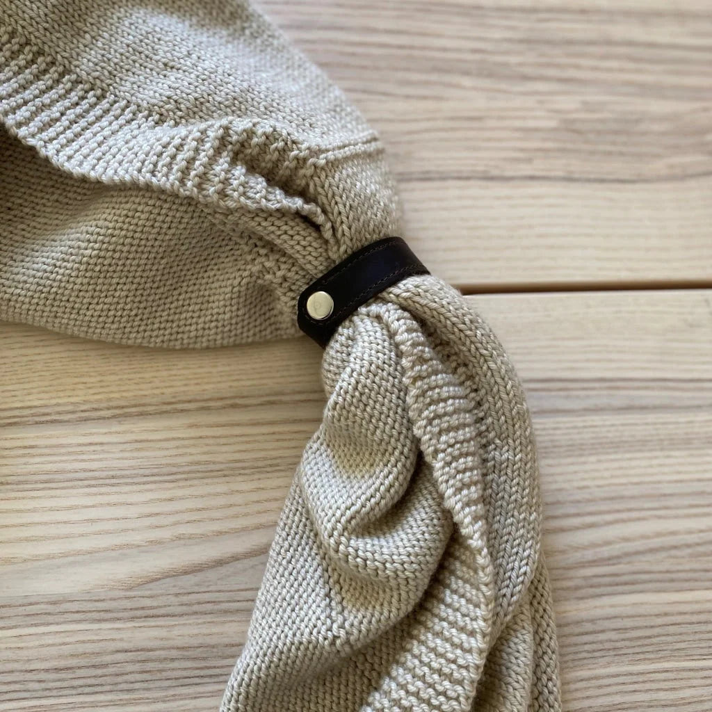Leather Snap Shawl Cuff Chocolate |