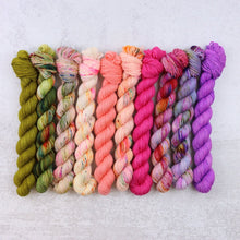   Flower Power Collection | Classic Sock | 10 Mini Skein Set by Spun Right Round sold by Lift Bridge Yarns
