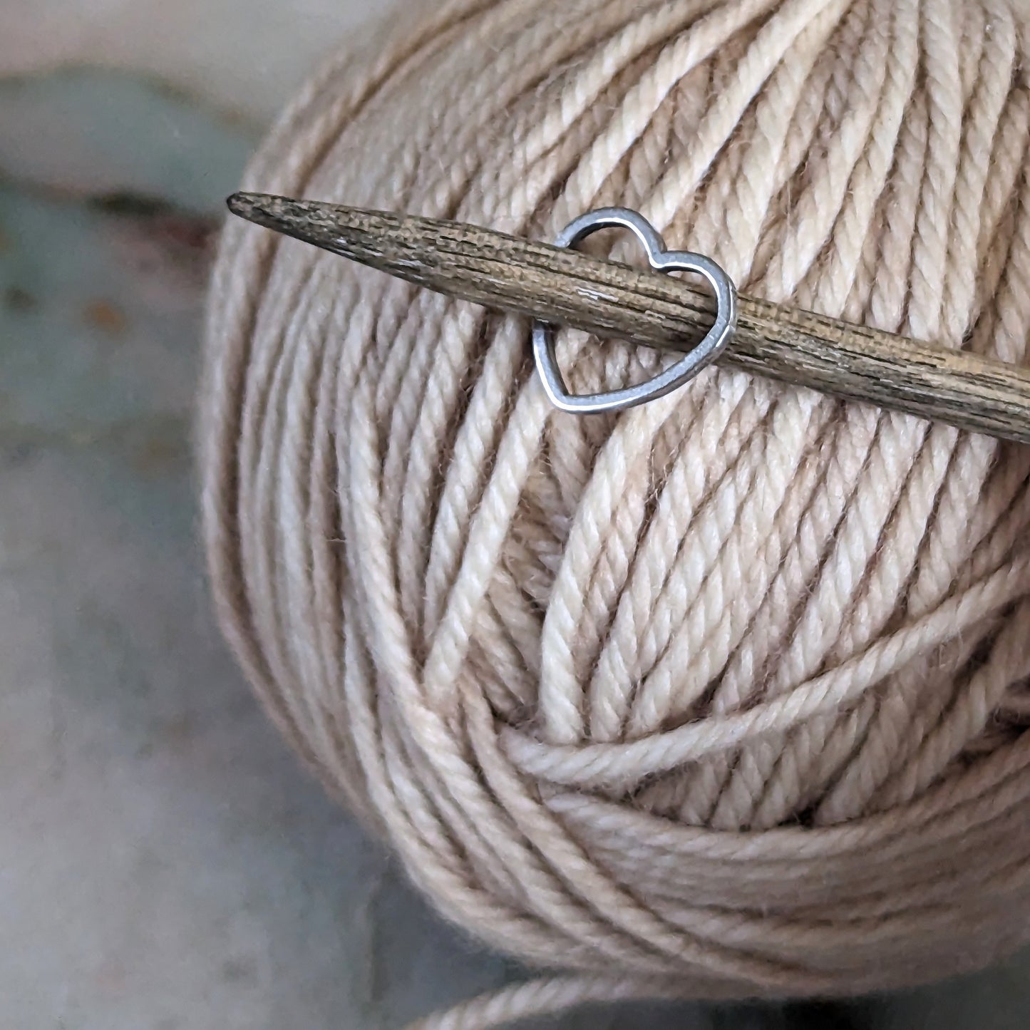 Steel Heart Stitch Markers | AVAILABLE FOR SPECIAL ORDER | Notions - Stitch Markers