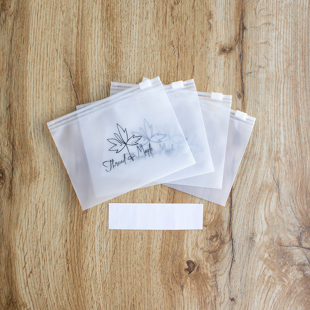 Cables Organizer Ziplock Pouches 4PC | AVAILABLE FOR SPECIAL ORDER | Notions Case