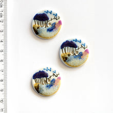  Country Scene Buttons | 3 ct