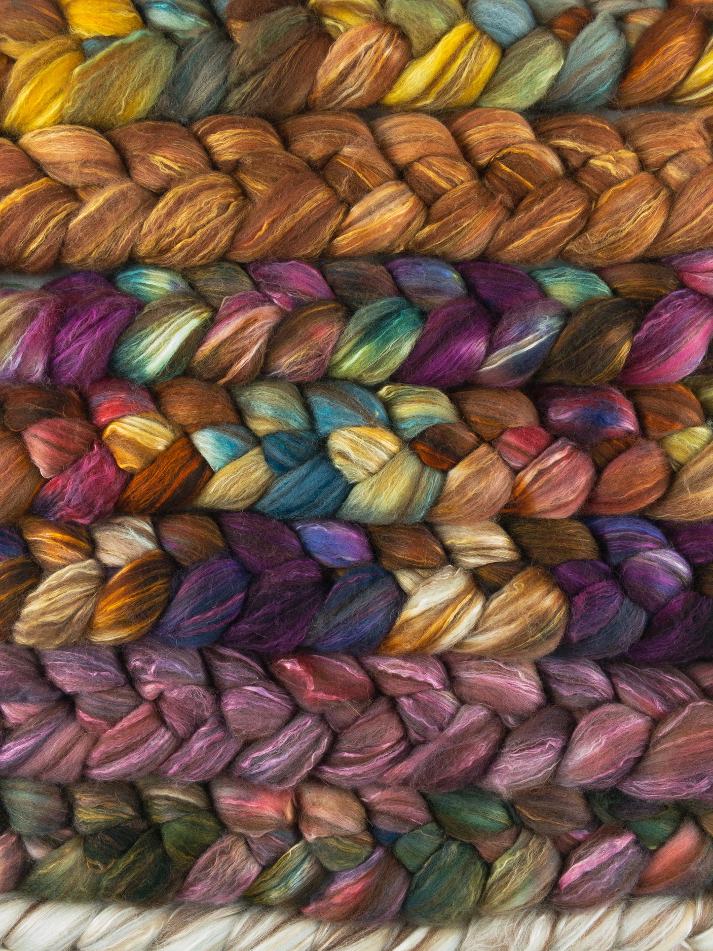 Spinning Fiber | 40% Merino, 20% Alpaca, 20% Camel, 20% Mulberry Silk | Consignment - Spinning Fiber