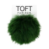 Green Alpaca Pom Poms | Colorful by TOFT sold by Lift Bridge Yarns