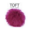 Magenta Alpaca Pom Poms | Colorful by TOFT sold by Lift Bridge Yarns