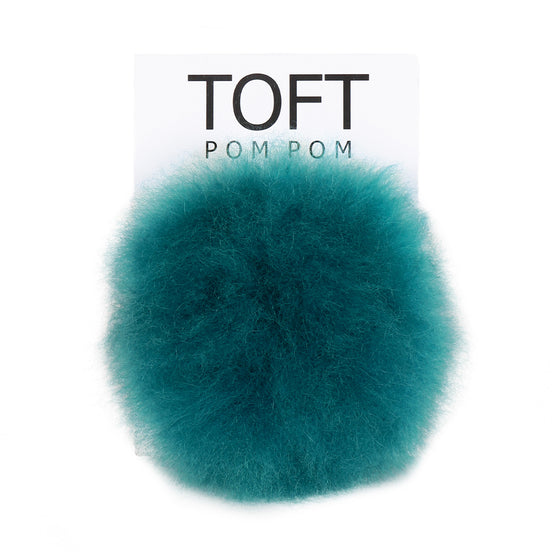 Teal Alpaca Pom Poms | Colorful by TOFT sold by Lift Bridge Yarns