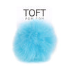 Turquoise Alpaca Pom Poms | Colorful by TOFT sold by Lift Bridge Yarns