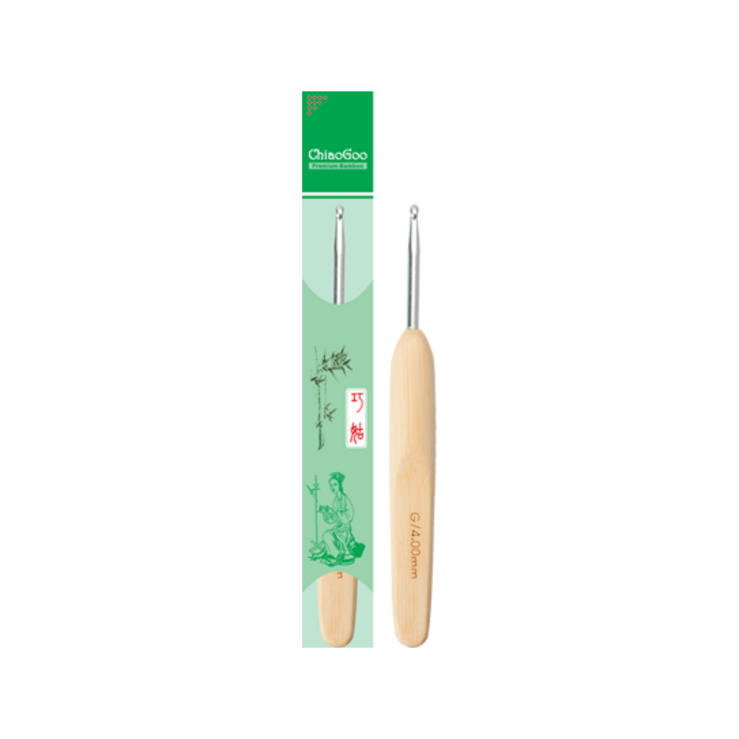 Bamboo Crochet Hook with Metal Head | Hooks