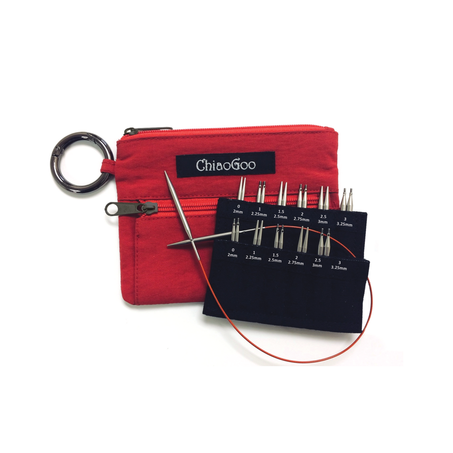 Interchangeable Needle Set | TWIST Red Shorties | Needles