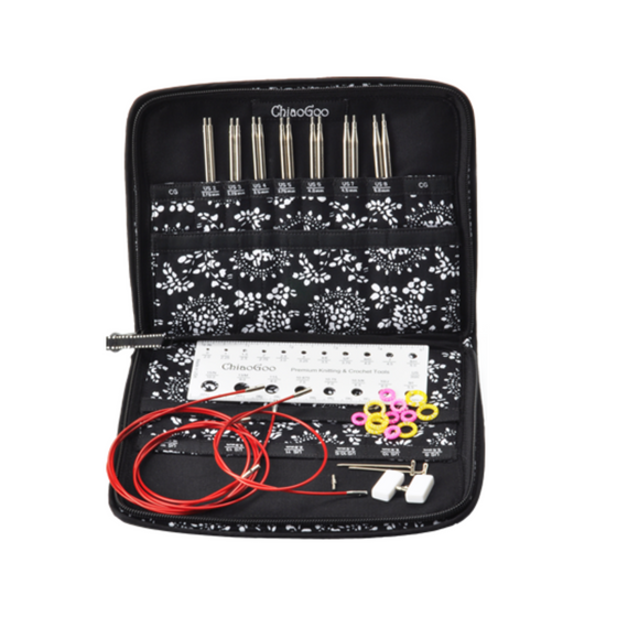 Interchangeable Needle Set | TWIST Red Lace - 5" Tips