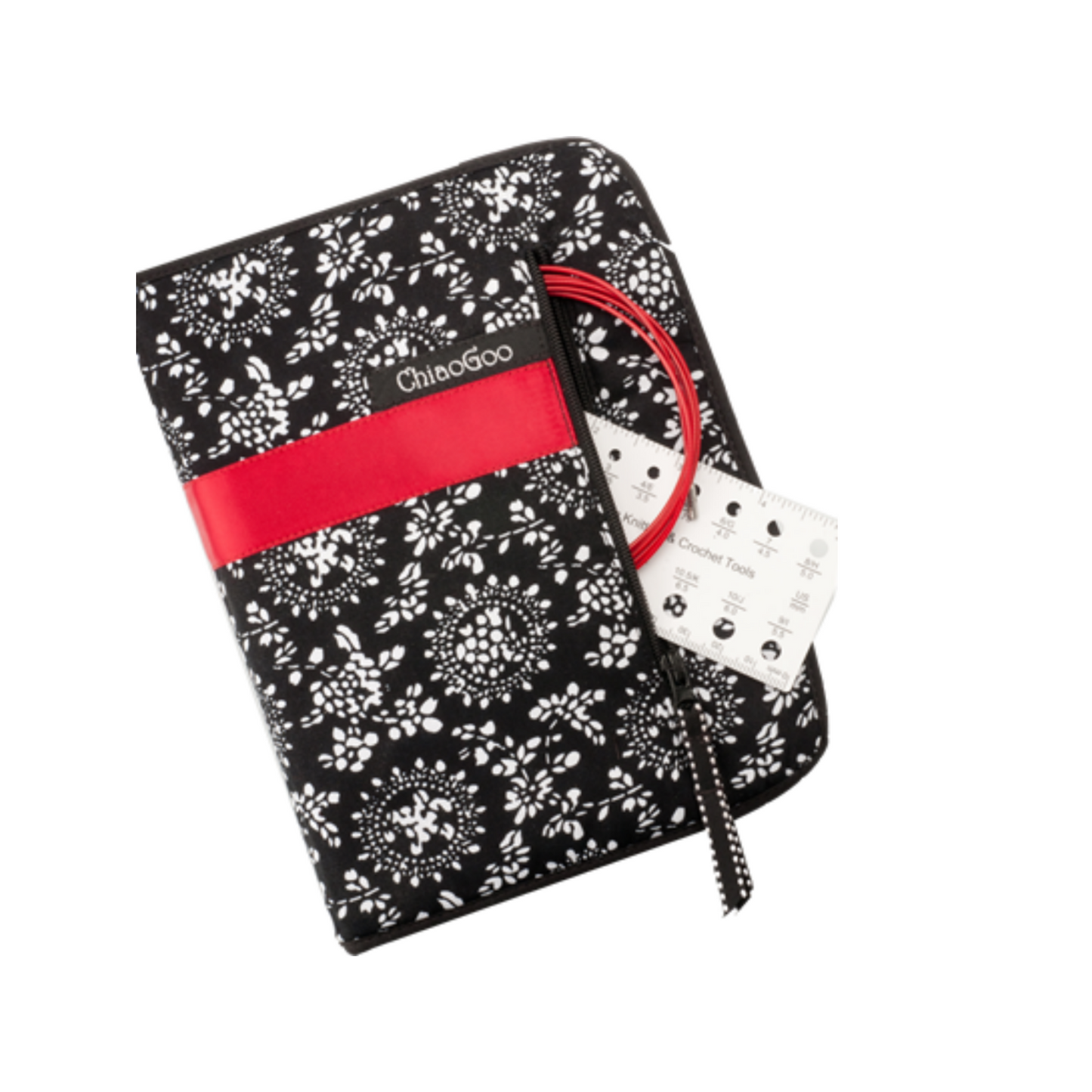Interchangeable Needle Set | TWIST Red Lace - 4" Tips | Needles