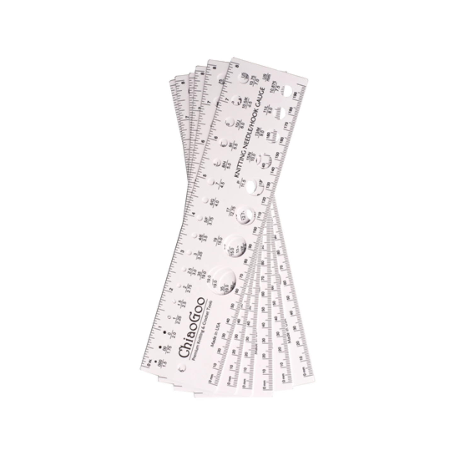 Needle Gauge/Ruler - 8" (20 cm) | Notions - Needle Gauge