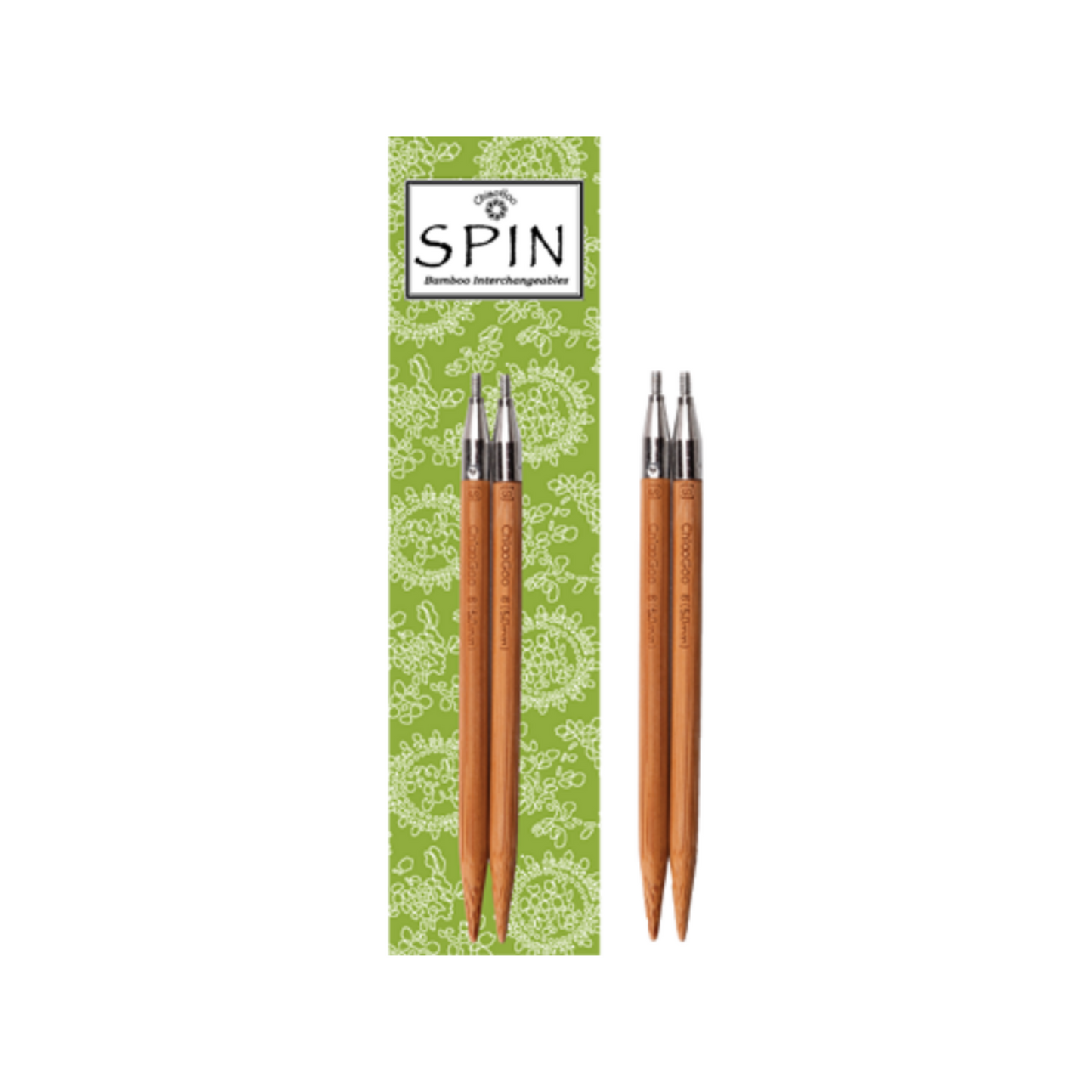 Interchangeable Needles | SPIN Bamboo Tips - 4 inch | Needles