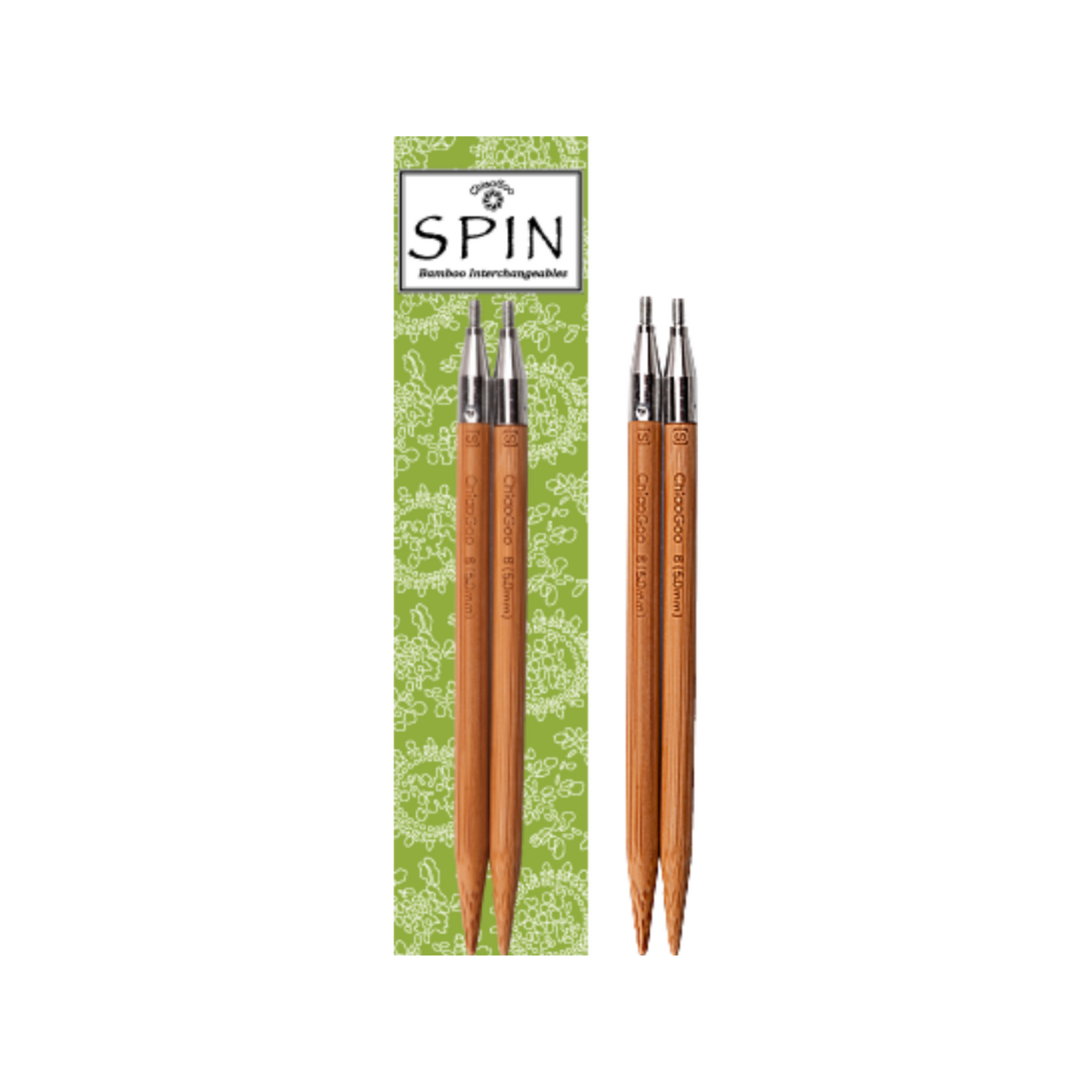 Interchangeable Needles | SPIN Bamboo Tips - 5 inch | Needles
