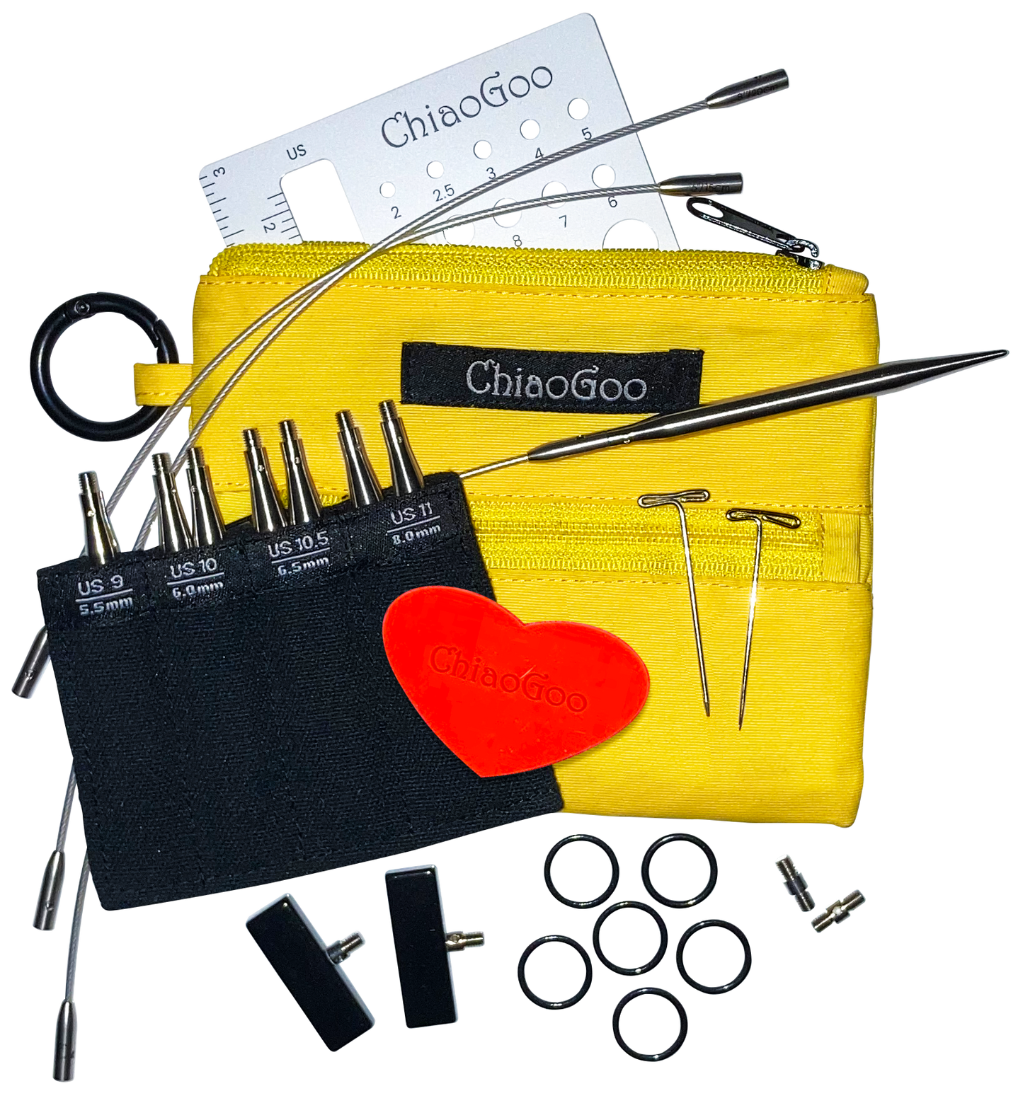Interchangeable Needle Set | TWIST Yellow Shorties | Needles