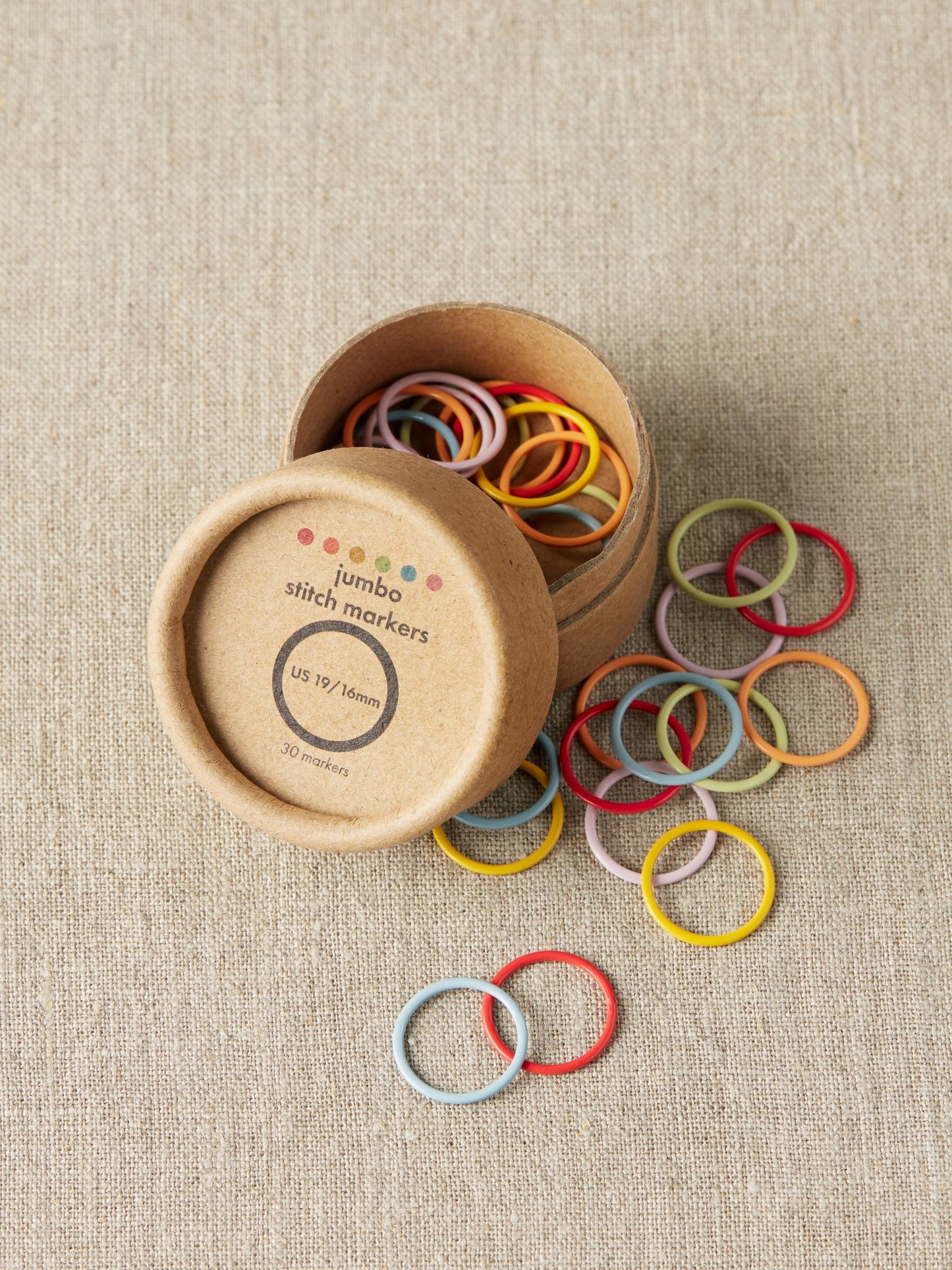 Stitch Markers | Colorful Ring - Jumbo | Notions