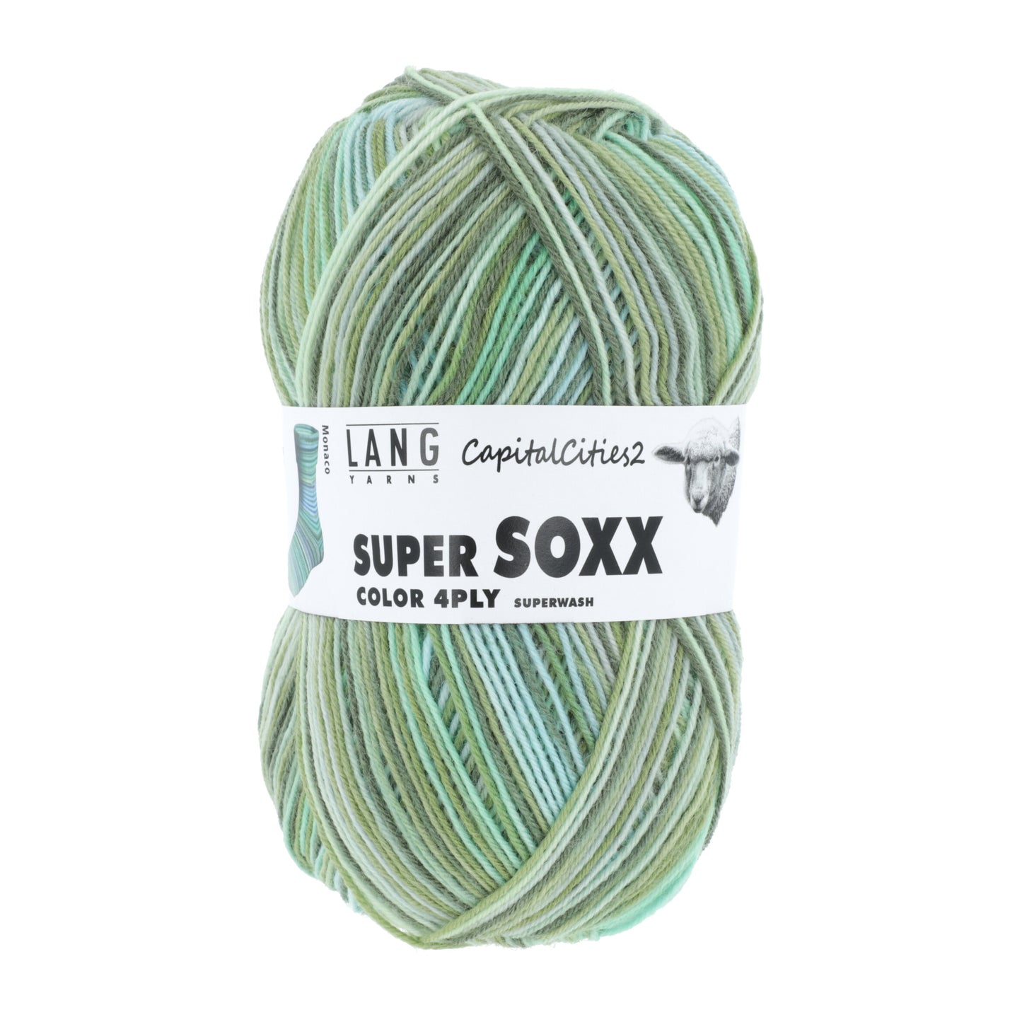 Super Soxx Color 4ply Monaco (384) | Capital Cities 2 | Yarn - Fingering