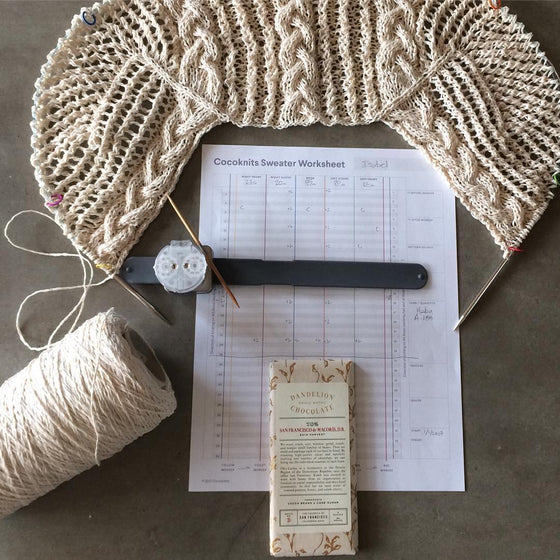  Worksheet Journal by Cocoknits sold by Lift Bridge Yarns